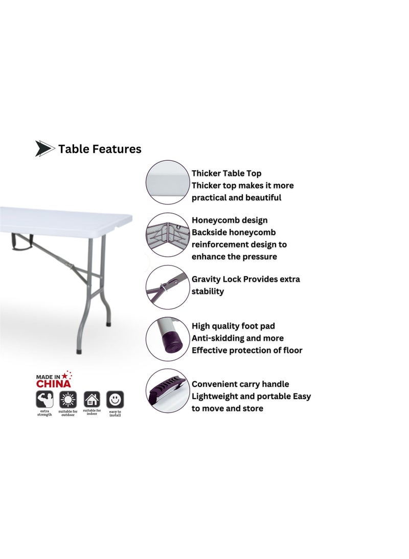 SunBoat Commerce Portable folding table with a length of 183 cm - Image 2