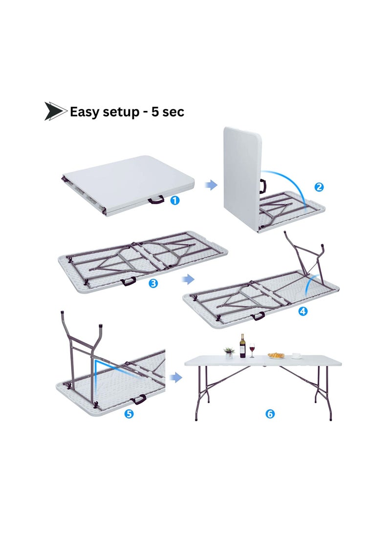 SunBoat Commerce Portable folding table with a length of 183 cm - Image 3