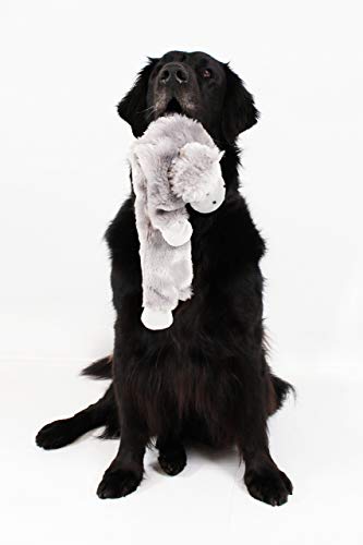 Midlee Hippo Stuffingless Dog Toy - 21" - Image 4