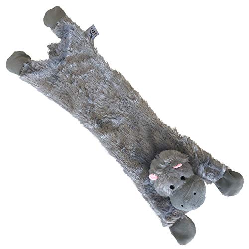 Midlee Hippo Stuffingless Dog Toy - 21" - Image 5
