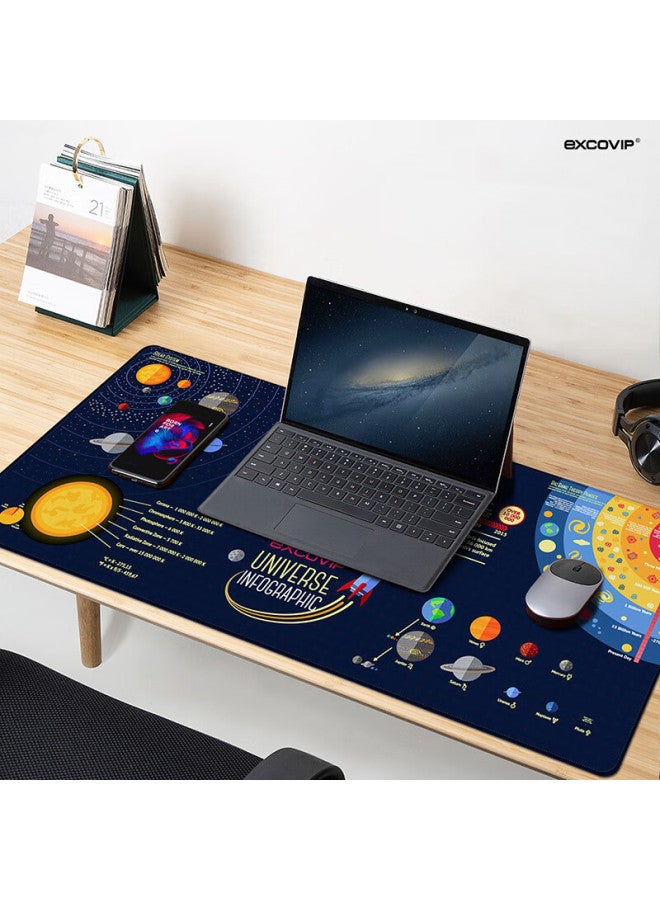 Exco Universe Planet Mouse Pad Extra Large Notebook Computer Office Desk Pad Keyboard Pad Gaming Pad Washable Non-slip 9303