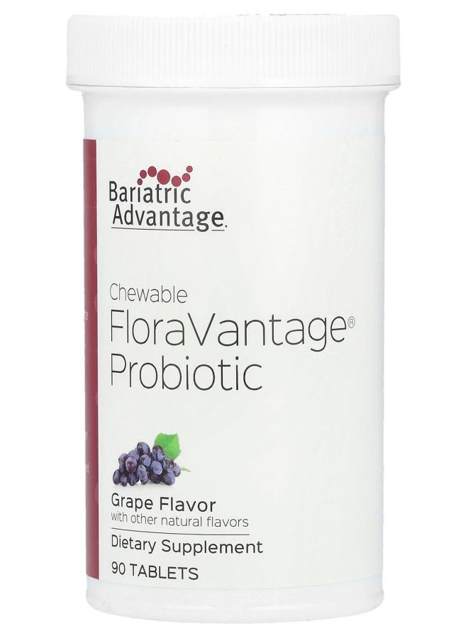 Bariatric Advantage Chewable FloraVantage Probiotic Grape 90 Tablets