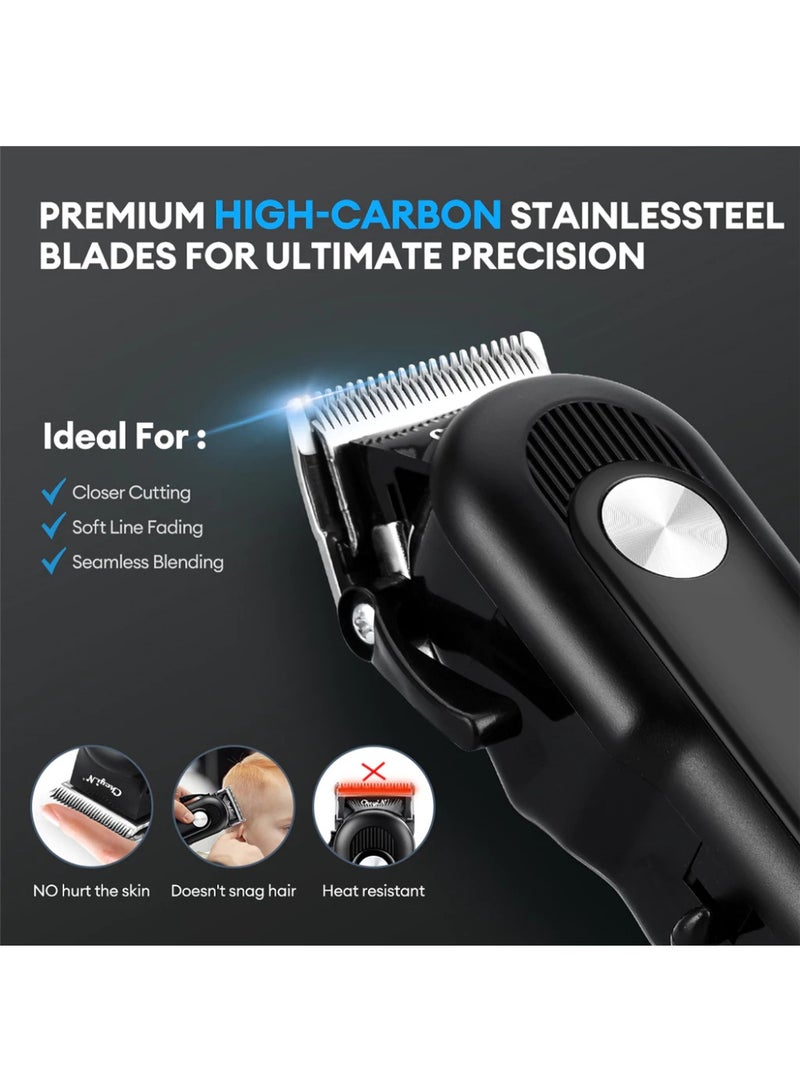 CkeyiN Cordless Hair Clipper Rechargeable IPX7 Waterproof USB Electric Hair Trimmer Strong Power Barber Shaver Low Noise LED Display Hair Cutting Mesin Rambut for Men RD002 - Image 3