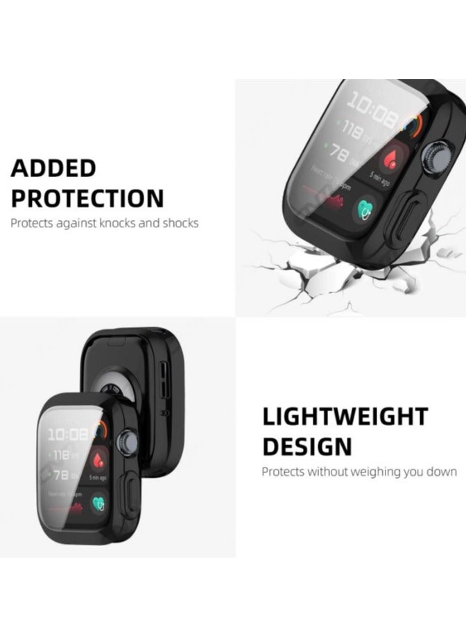 حافظة لساعات هواوي D2، حافظة صلبة فائقة النحافة تغطي بالكامل، خفيفة الوزن، مضادة للصدمات، مضادة للخدش (أسود) - Image 4