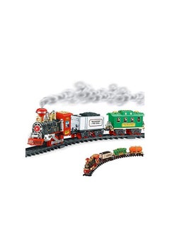 Generic Plastic Train Toys for Kids with Remote Control Train Sound & Head Light Track Big Size Battery Operated Modal Set, 3+ Years (Pack of 1) - Multicolor  - Image 1