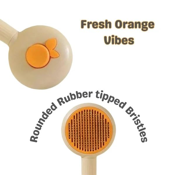 AMDROZ Pet Grooming Brush Cat Deshedding Brush, Self-Cleaning Slicker Cat Brushes for Long and Short Hairied Cats Dogs, Kittens Shedding Comb Pets Supplies Massage Tool for Hair Removal. - Image 4