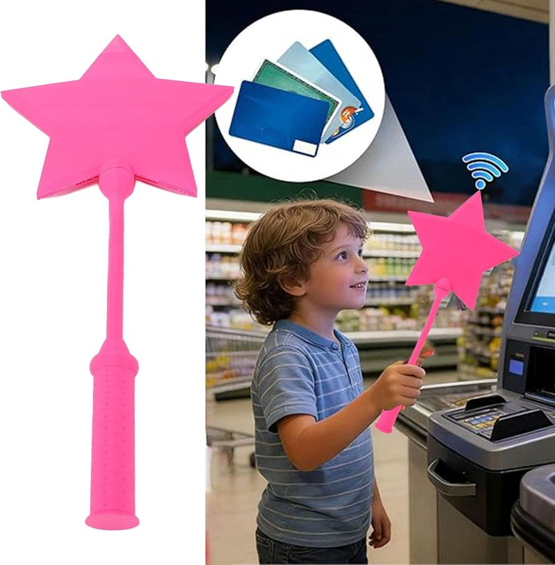 Credit Card,Wand 3D Printed PLA Star Contactless Payment Holder Pink Case for Xmas Birthday Gift - Image 5