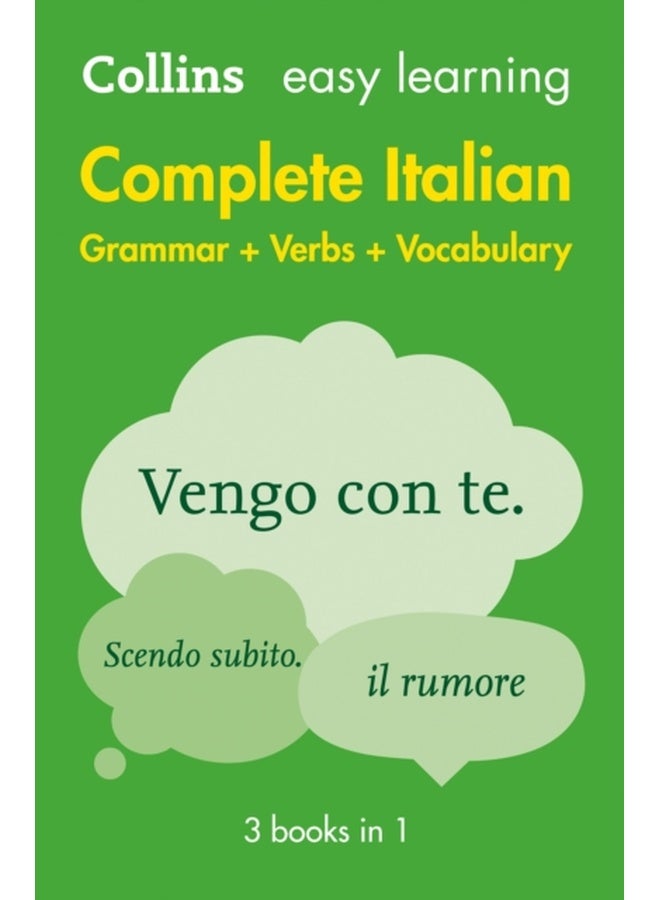 Easy Learning Italian Complete Grammar, Verbs and Vocabulary (3 books in 1): Trusted Support for Learning 
