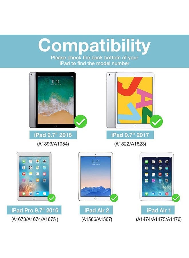 avakot-2 Pack Screen Protector for iPad 6th Generation 9.7 Inch, Anti-Scratch Tempered Glass Film for iPad 5th Gen/Air 2/Air 1/Pro 9.7, Touch Sensitive Tempered Glass Screen Protector for iPad 9.7 - Image 2