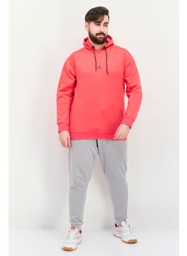 Adidas Men Sportswear Fit Long Sleeve Training Hoodie, Dark Pink  - Image 3