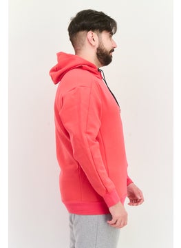 Adidas Men Sportswear Fit Long Sleeve Training Hoodie, Dark Pink  - Image 2