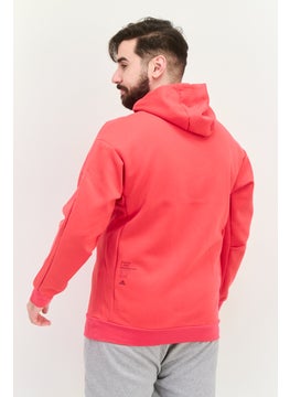 Adidas Men Sportswear Fit Long Sleeve Training Hoodie, Dark Pink  - Image 4