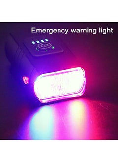Y&D Bike Light LED Bicycle Front Headlight USB Rechargeable Cycling Waterproof Warning Lamp Black  - Image 3
