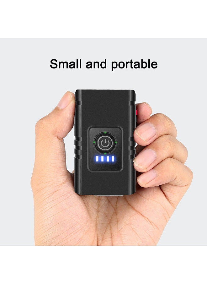 Y&D - Bike Light LED Bicycle Front Headlight USB Rechargeable Cycling Waterproof Warning Lamp Black - Image 1