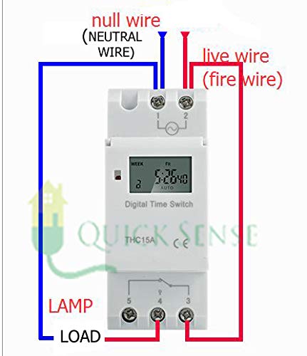 Quick Sense QsT3 Din Type Digital Timer ControllerProgrammable for DailyWeekly White - Image 2