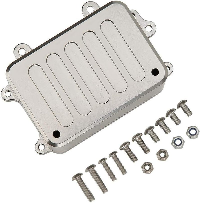 comfrt Receiver Box, 1:10 Scale Remoted Control Metal Receiver Box ESC Receiving Box RC Vehicle Accessories for SCX10 1/10 RC Crawler Kids Toy Car Rc Receiver Box - Image 1