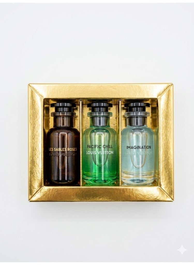 Louis Vuitton 3-Piece Fragrance Set – Pacific Chill, Les Sables Roses & Imagination - Image 1