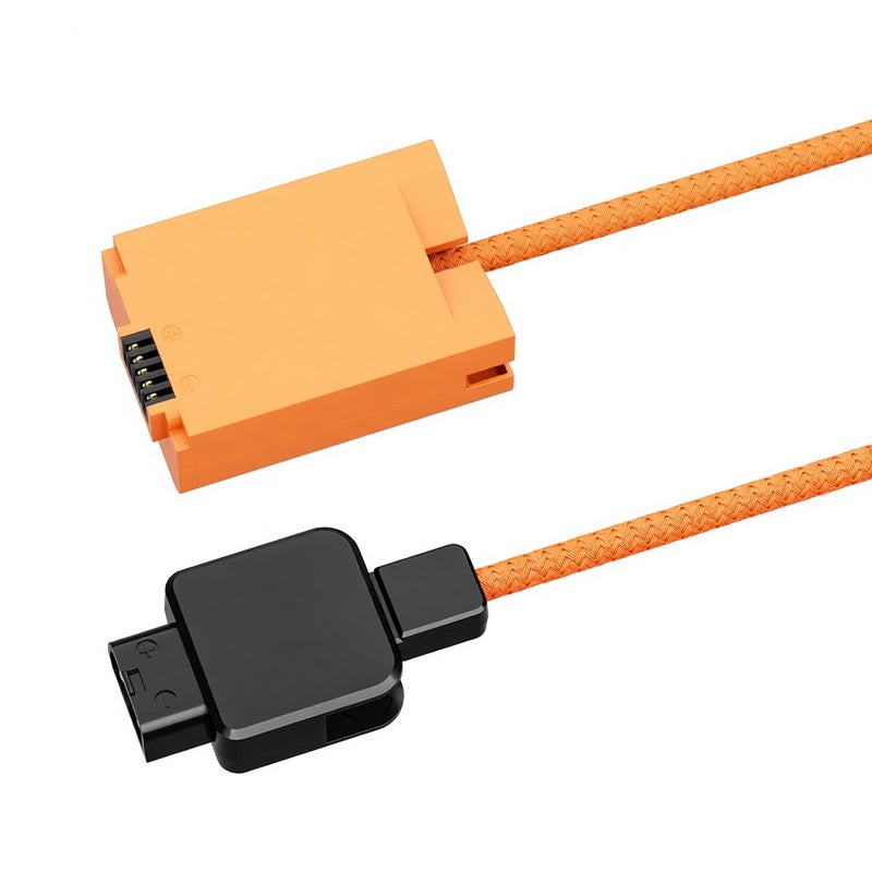 ZGCINE EN-EL25 Dummy Battery with D-Tap Connector Power Cable 60cm Long D-Tap to EN-EL25 Dummy Battery Replacement for Nikon Z30/ ZFC/ Z50 cameras - Image 1