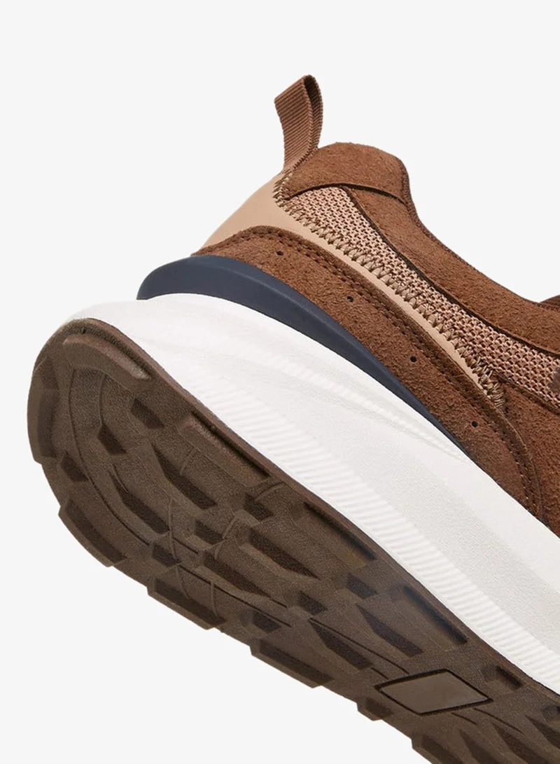 Lee Cooper BROWN Men's Colourblock Lace-Up Sneakers for Men | Best Price UAE