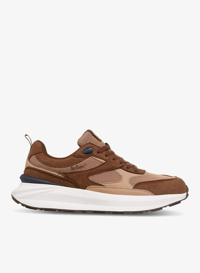 Lee Cooper BROWN Men's Colourblock Lace-Up Sneakers for Men | Best Price UAE