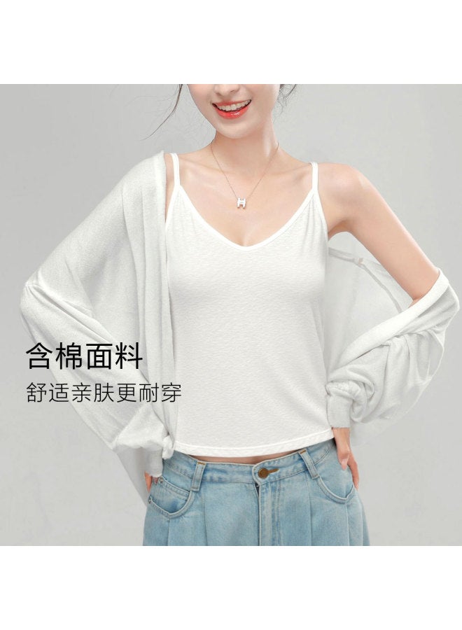 Top melon Wide Strap Camisole Undershirt For Women, Thin Style, Suitable For Suit Layering And Inner Wear - Image 4