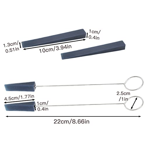 Cheerock 6pcs Piano Tuning Kit Professional Piano Tuning Tools Kit Including 1 Piano Tuning Wrench 2 Piano Mutes 2 Piano Mute With Handle & 1 Piano Felt - Image 2