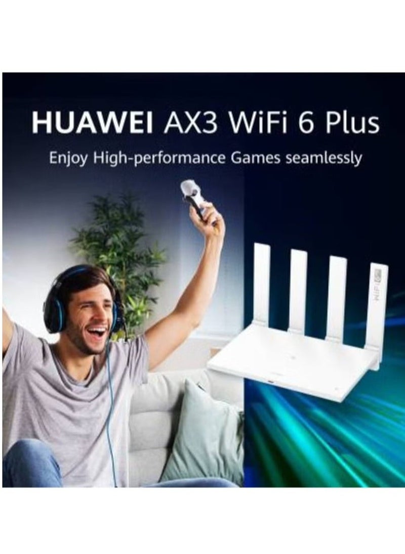 Generic - WiFi AX3 Dual Band Wi-Fi Router – White, High-Speed Internet, Gigabit Speed, Wi-Fi 6 Technology, Stable Signal, Long Range – Ideal for Home & Office, Seamless Streaming and Gaming, Smart Connectivity, Reliable Performance, Easy Setup - Image 1