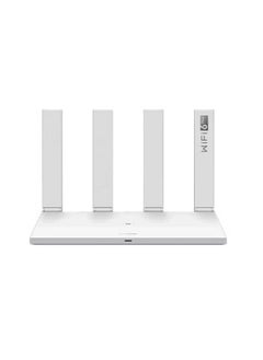 WiFi AX3 Dual Band Wi-Fi Router – White, High-Speed Internet, Gigabit Speed, Wi-Fi 6 Technology, Stable Signal, Long Range – Ideal for Home & Office, Seamless Streaming and Gaming, Smart Connectivity, Reliable Performance, Easy Setup