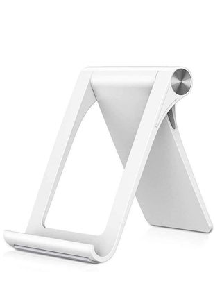 Desktop Cell Phone Holder Cradle with Protective Pads Compatible iPhone, Android Phones, E-reader and Mini-Tablet (White) - pzsku/ZF0FF3BB33AA617CBC761Z/45/_/1666669030/981f1bb1-51db-4480-a6fe-95118b119eea