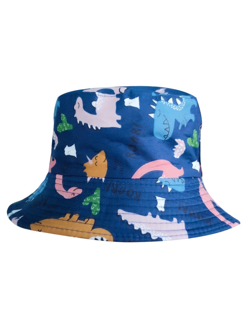 Kids Adjustable Bucket Hat for Summer, Beach Cap with Chin Strap for Boys and Girls, Toddler Size (52CM) - Perfect for Outdoor Fun! - Image 5
