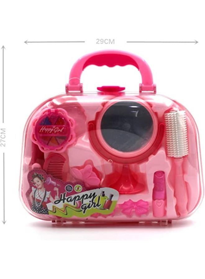 EASY FUTURE Kids Play Sets Children Makeup Tool Bag Set Girls Toys Pretend Play Including Comb Curler Mirror kit. - Image 2
