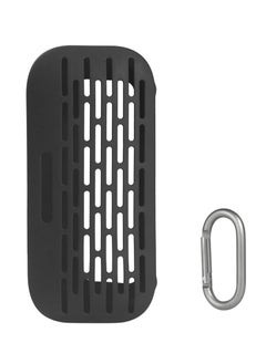 SYOSI  Silicone Speaker Case Cover, Compatible with New Bose SoundLink Flex Case, Protective Waterproof Soft Skin, Replacement Bluetooth Speakers Travel Carrying Case with Keychain Hook (Black)