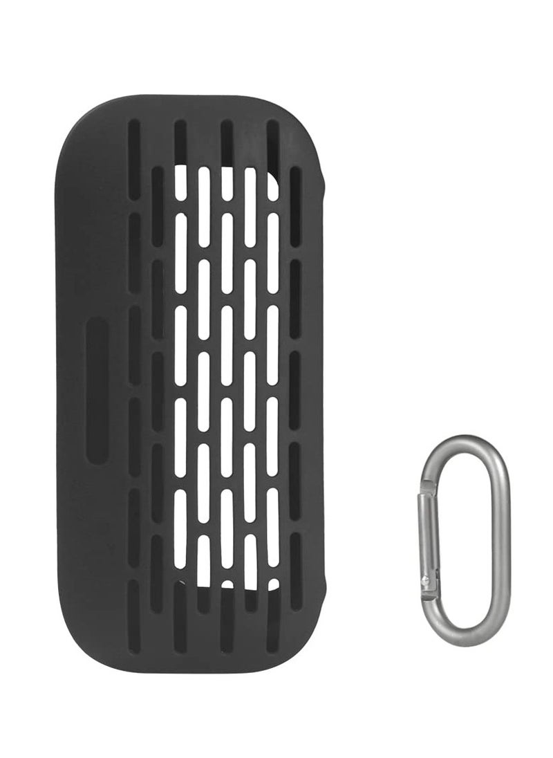 SYOSI - SYOSI  Silicone Speaker Case Cover, Compatible with New Bose SoundLink Flex Case, Protective Waterproof Soft Skin, Replacement Bluetooth Speakers Travel Carrying Case with Keychain Hook (Black) - Image 1