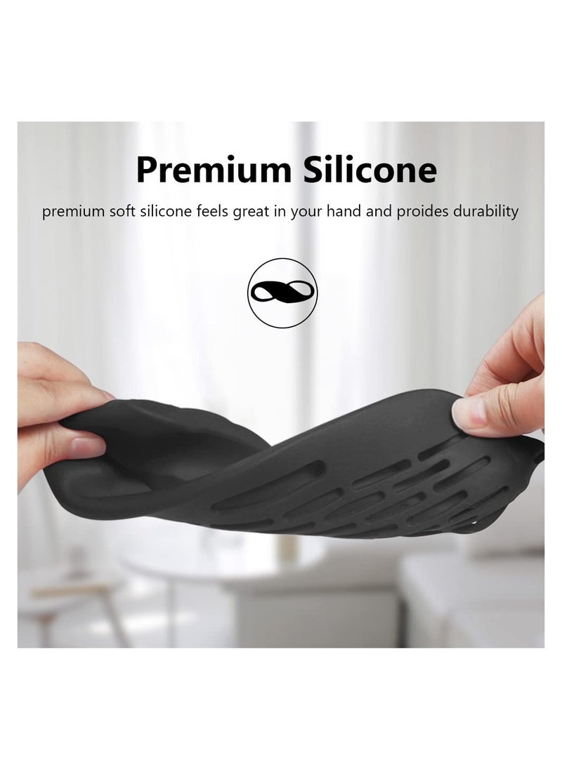 SYOSI - SYOSI  Silicone Speaker Case Cover, Compatible with New Bose SoundLink Flex Case, Protective Waterproof Soft Skin, Replacement Bluetooth Speakers Travel Carrying Case with Keychain Hook (Black) - Image 1