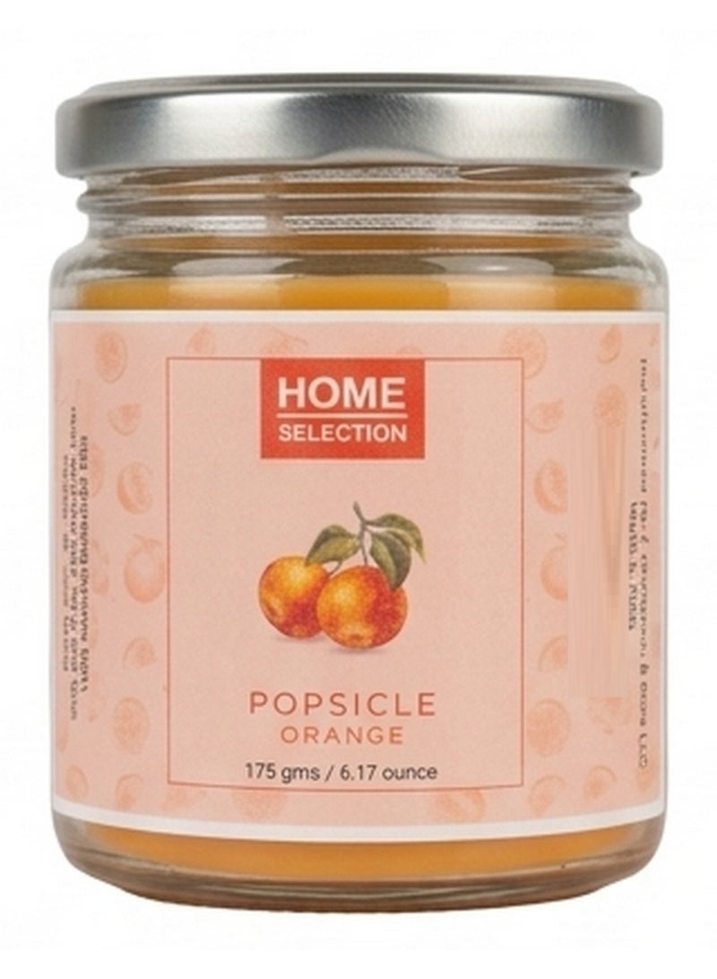 Single Wick Jar Popsicle Orange Scented Wax Melts Home Fragrance 175G