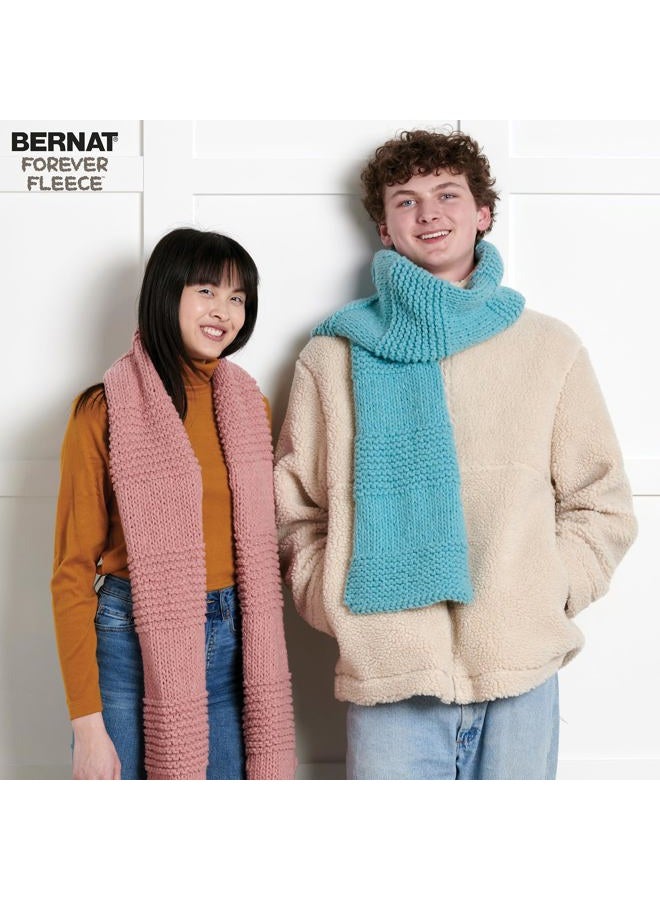 Bernat Forever Fleece Seaglass Yarn - 2 Pack of 280g/9.9 oz - 100% Polyester - #6 Super Bulky - 194 Yards - Knitting/Crochet - Image 4