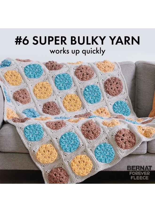 Bernat Forever Fleece Seaglass Yarn - 2 Pack of 280g/9.9 oz - 100% Polyester - #6 Super Bulky - 194 Yards - Knitting/Crochet - Image 5