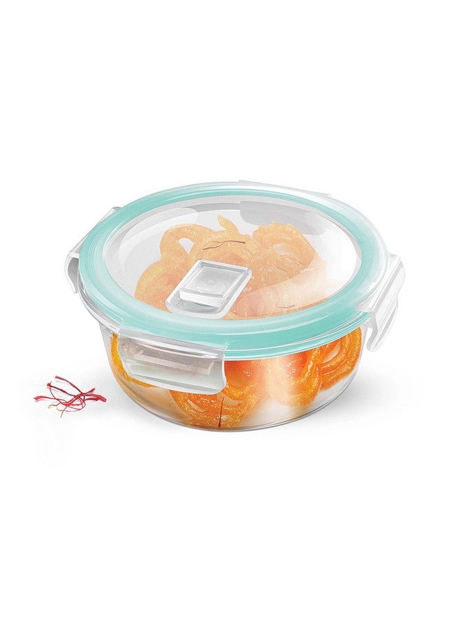 TREO تريو من ميلتون وعاء دائري شفاف بغطاء من البوروسيليكات العالي، 400 مل، قطعة واحدة - Image 1