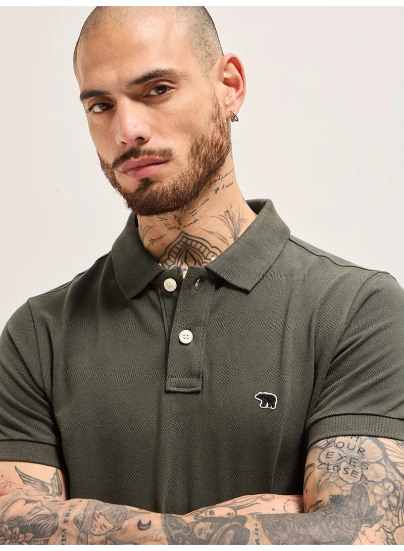 THE BEAR HOUSE  Men’s Short Sleeve Polo T-Shirt | Casual or Smart Style | Perfect for Work, Travel, Everyday Outfits & All-Season Wear | Stylish, Comfortable & Versatile for Any Occasion for Men | Best Price UAE