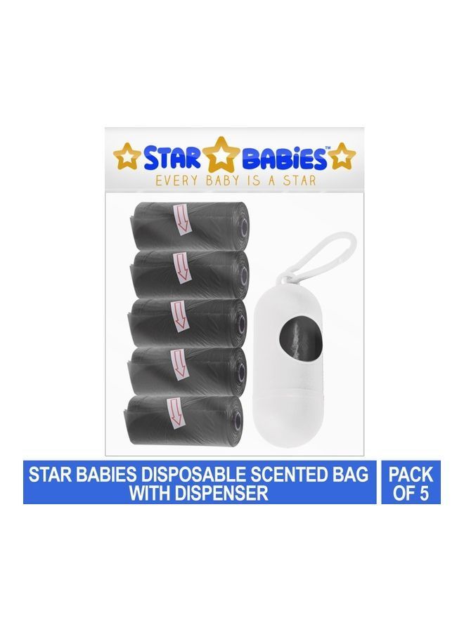 NIBEMINENT Disposable Scented Bag With Dispenser - Pack Of 5  - Image 2