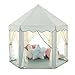 Monobeach Princess Tent Girls Celadon Large Playhouse Kids Castle Play Tent with Star Lights Gift Toy for Children Indoor and Outdoor Games 55 x 53 DxH - Image 2