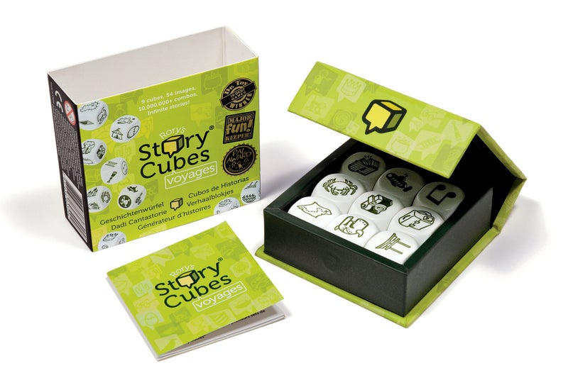 Asmodee مكعبات قصة روري من أسمودي: الرحلات (علبة) - انطلق في مغامرات ملحمية! لعبة سرد القصص الإبداعية للأطفال والبالغين، للأعمار 6 سنوات فما فوق، 1+ لاعب، مدة اللعب 10 دقائق. - Image 4