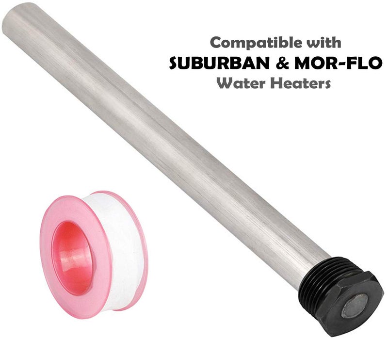 Diximus RV Water Heater Anode Rod - Magnesium Anode Rod 9.25''Long & 3/4'' Thread - Long Lasting Tank Corrosion Protection Compatible with Suburban and Mor-Flo Water Heater Tanks - Image 2