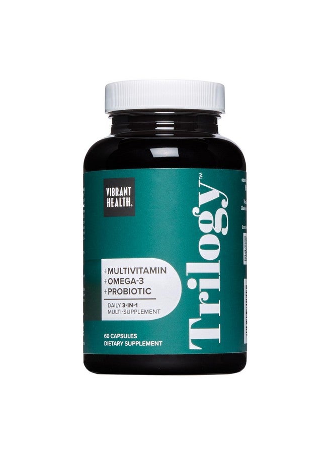 Vibrant Health, Trilogy, Probiotic Multivitamin with an Essential Blend of Omega-3, Vitamin A, B12, C, D3, E, Selenium, Magnesium & Zinc, 30 Servings - Image 1