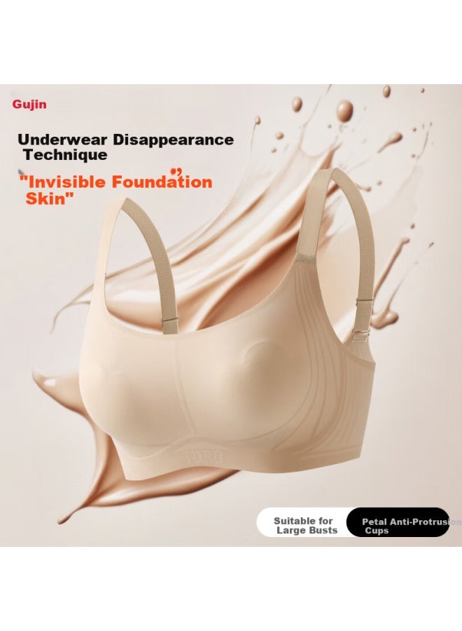 Gujin Invisible Lifting No-show Anti-sagging Side Support Bra With Bunny Ear Cup For Foundation Liquid Effect - Women's Bra - Image 5
