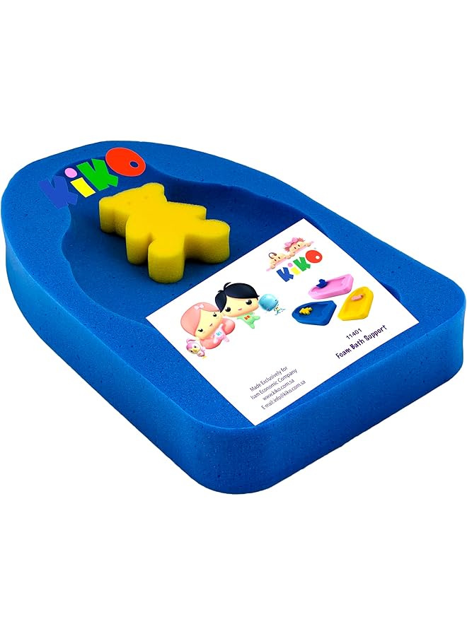 كيكو 01 11401 دعامة حمام رغوية للأطفال بعمر 0+ أشهر، لون أزرق فاتح