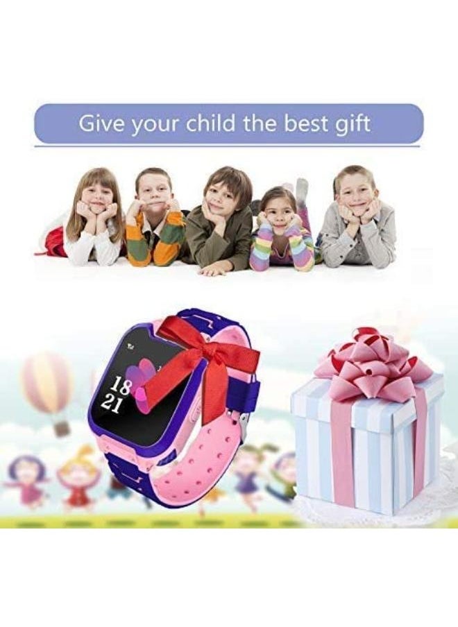 Nabi - Kids Smart Watch Phone Music Smart Wrist Watch for 3-12 Year Old Boys Girls with Camera Sim Card Slot Touch Screen Game Watch Outdoor Activities Toys Childrens Day Gift (Pink) - Image 1