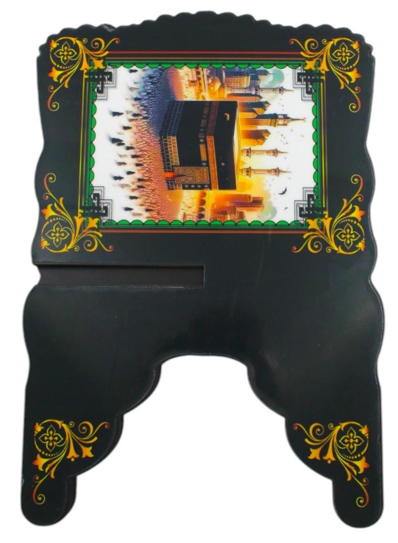 Toy Box Foldable Natural Wood Quran Holder Stand - Image 2