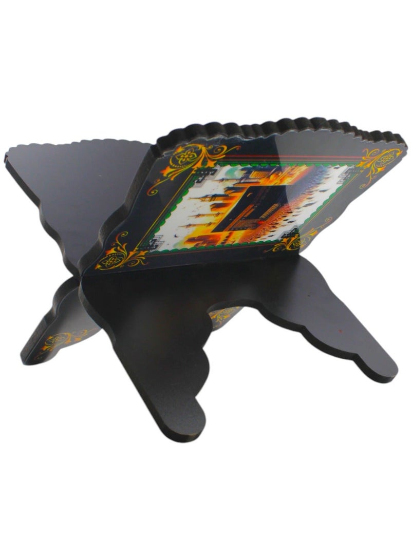 Toy Box Foldable Natural Wood Quran Holder Stand - Image 1
