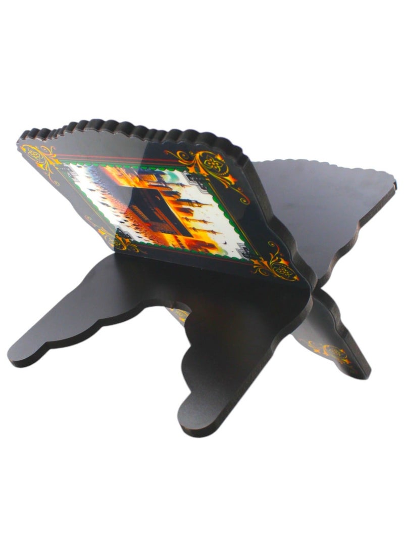 Toy Box Foldable Natural Wood Quran Holder Stand - Image 3